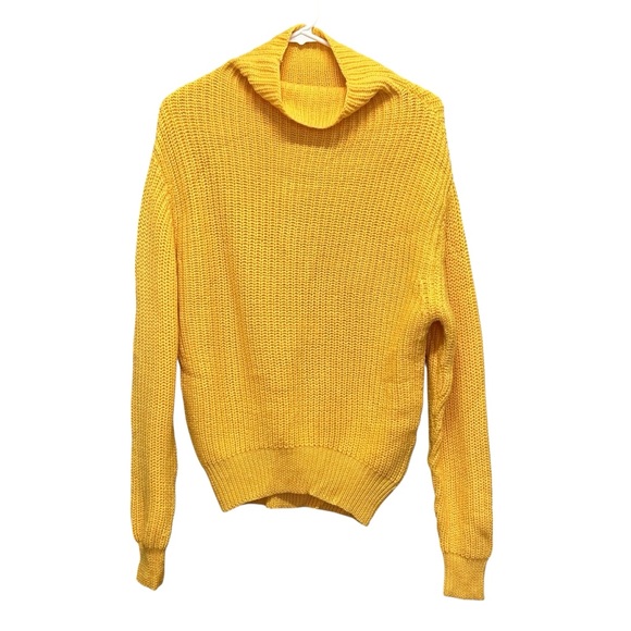 Aritzia Montpellier Knit Sweater Top - Yellow - Merino Wool - Size S - Picture 3 of 8